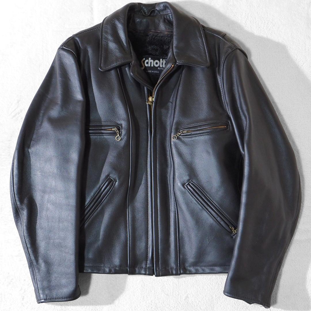 USA製 ショットSchott ライダースジャケット 680 ボアライナー 38 Schott N.Y.C（ショット） Schott No.7577 516US ONE STAR NEW NAKED