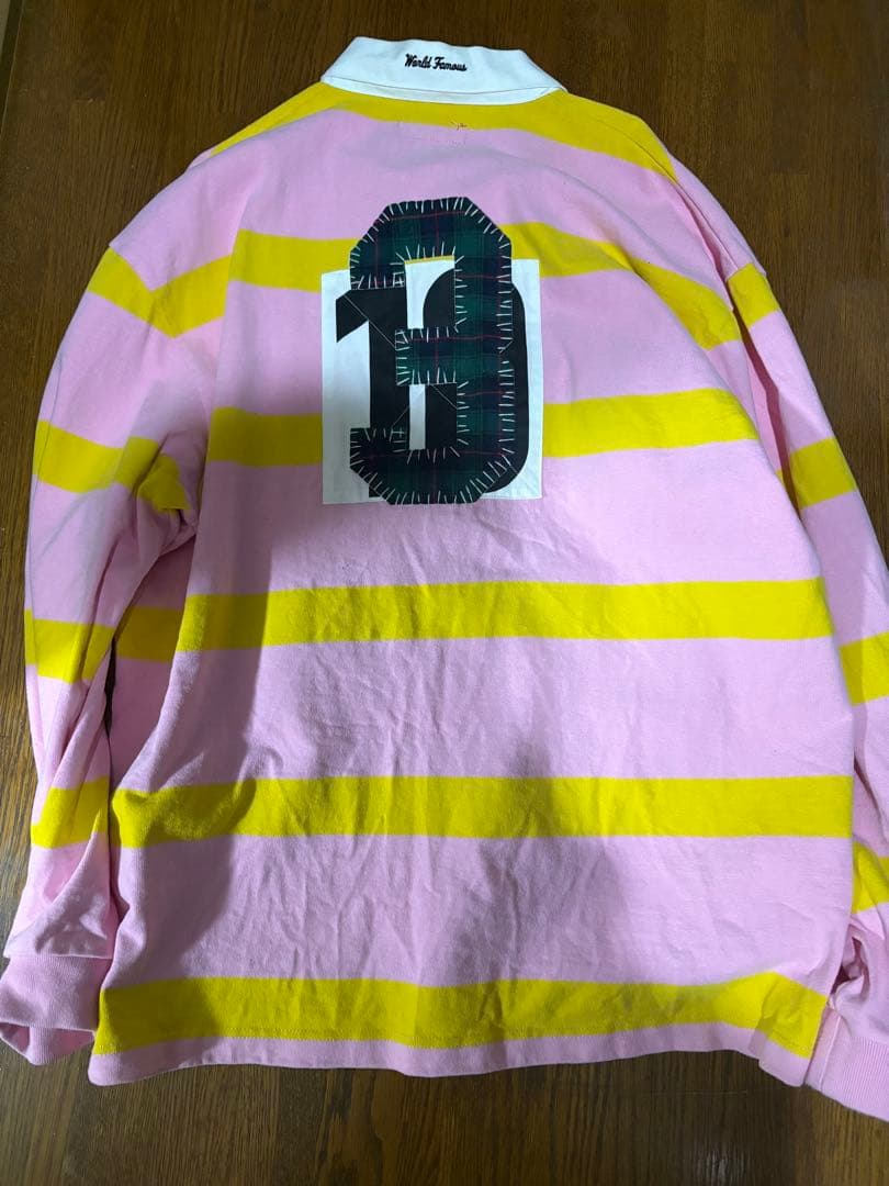 Supreme STRIPE RUGBY - 25FW ラガーシャツ ピンク - メルカリ