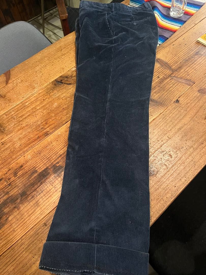 希少80年代？Yves Saint Laurent ネイビー コーデュロイパンツ