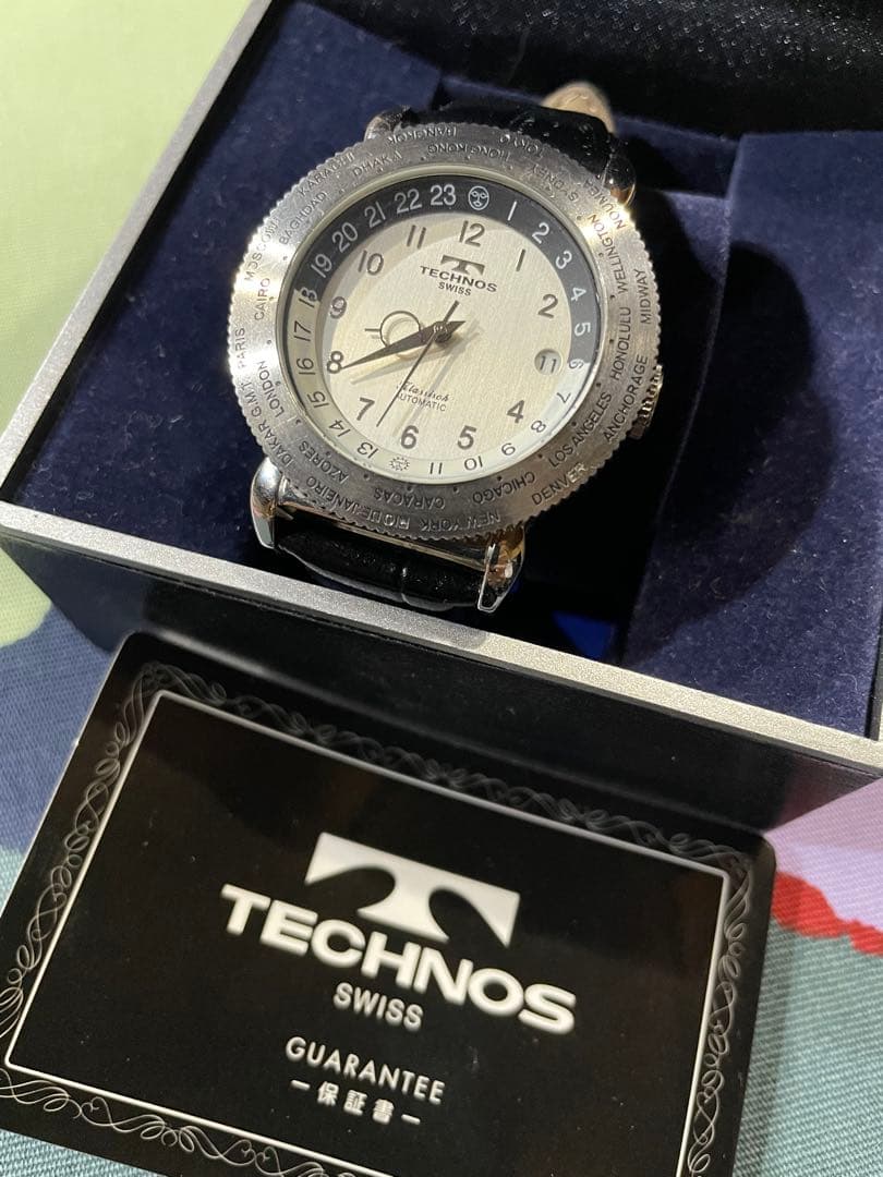 TECHNOS テクノス TGKA862Sケース 裏スケ 腕時計 自動巻稼働品 - メルカリ