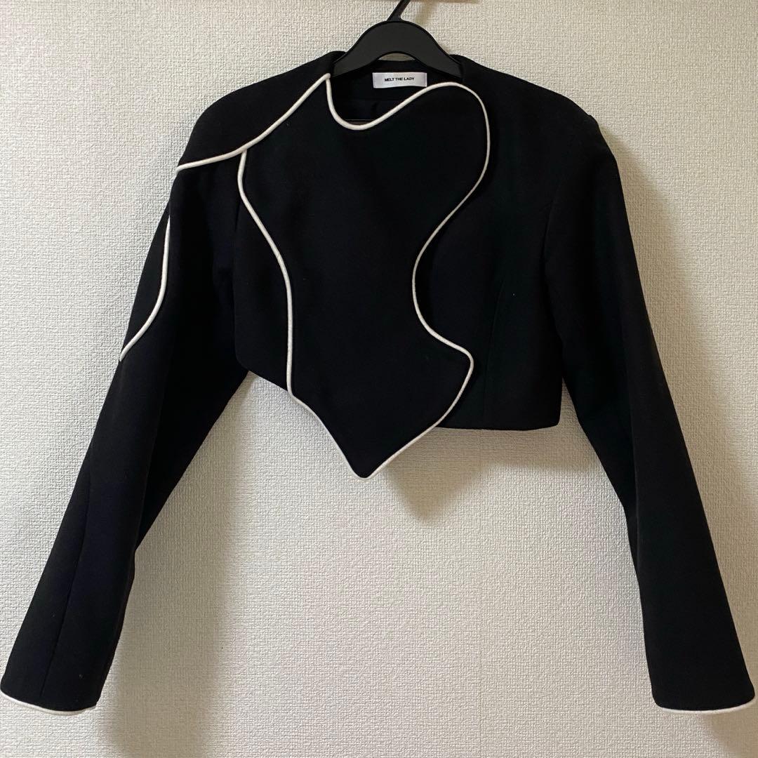 melt the lady ボディコードメルティングジャケット ブラック - メルカリ