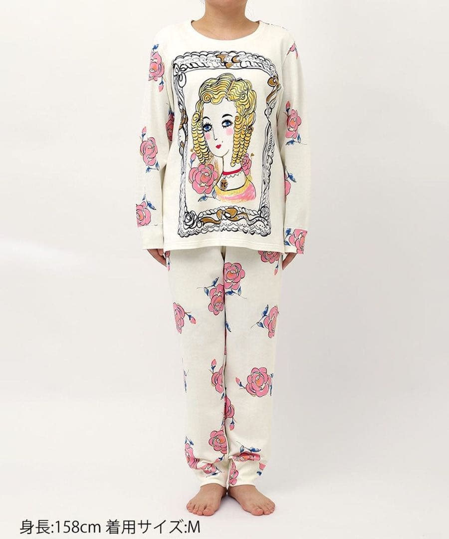ツモリチサト＜額縁の“マリー”さん＞パジャマ 上下セット　Mサイズ　ホワイト