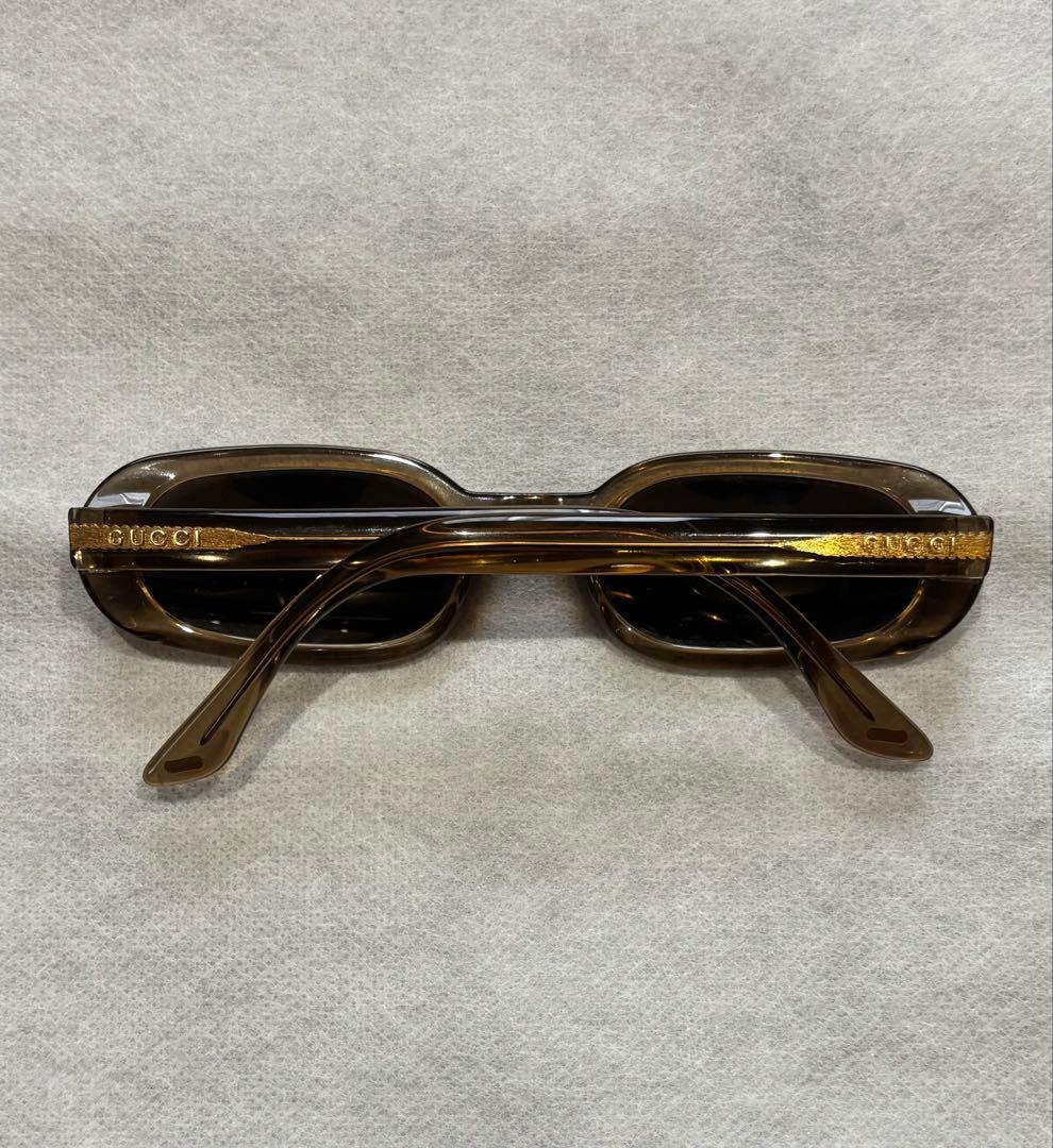 90s gucci サングラス 上杉柊平 氏 着用 モデル クリアブラウン - メルカリ
