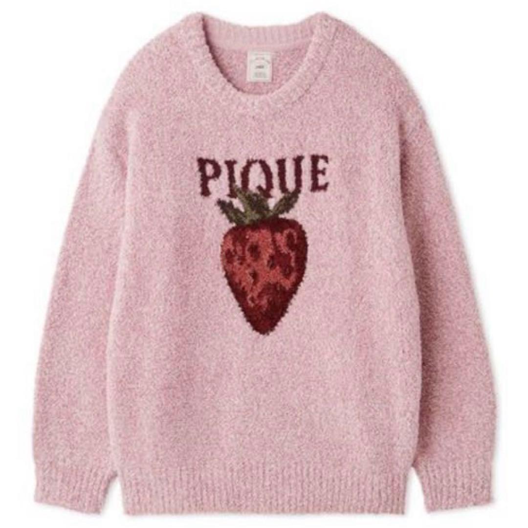 新品】ジェラートピケ ストロベリージャガードプルオーバー&ツイル