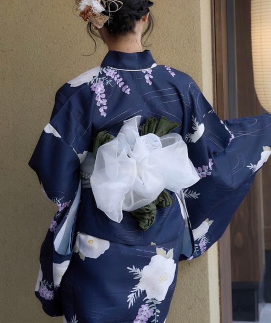 【Ambre Neige】2way浴衣セット/ネイビー Ambre Neige（アンブルネージュ） 浴衣 2way yukata set / 2way浴衣
