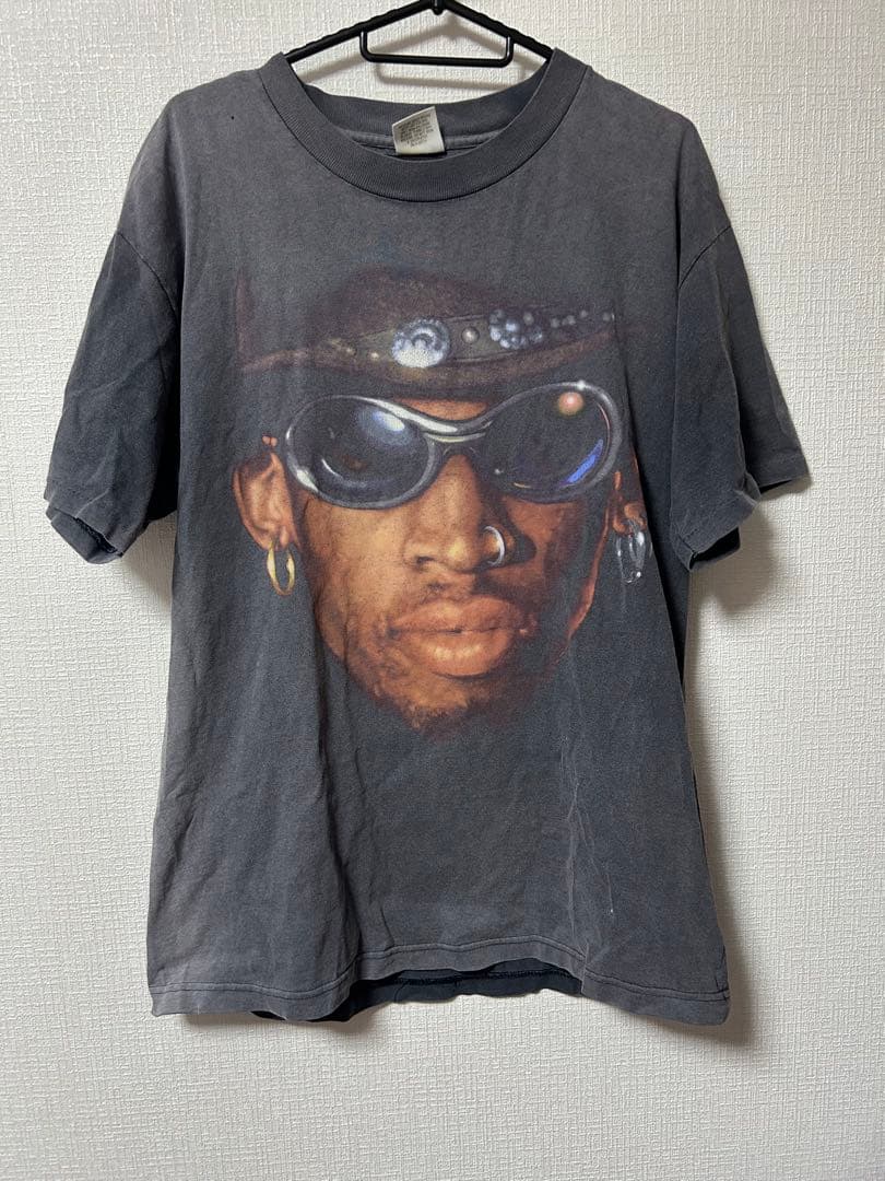 希少 USA製 90's NBA デニス ロッドマン Tシャツ　鬼フェード Dennis Rodman Tシャツ NBA デニスロッドマン バスケ tee | Pay ID