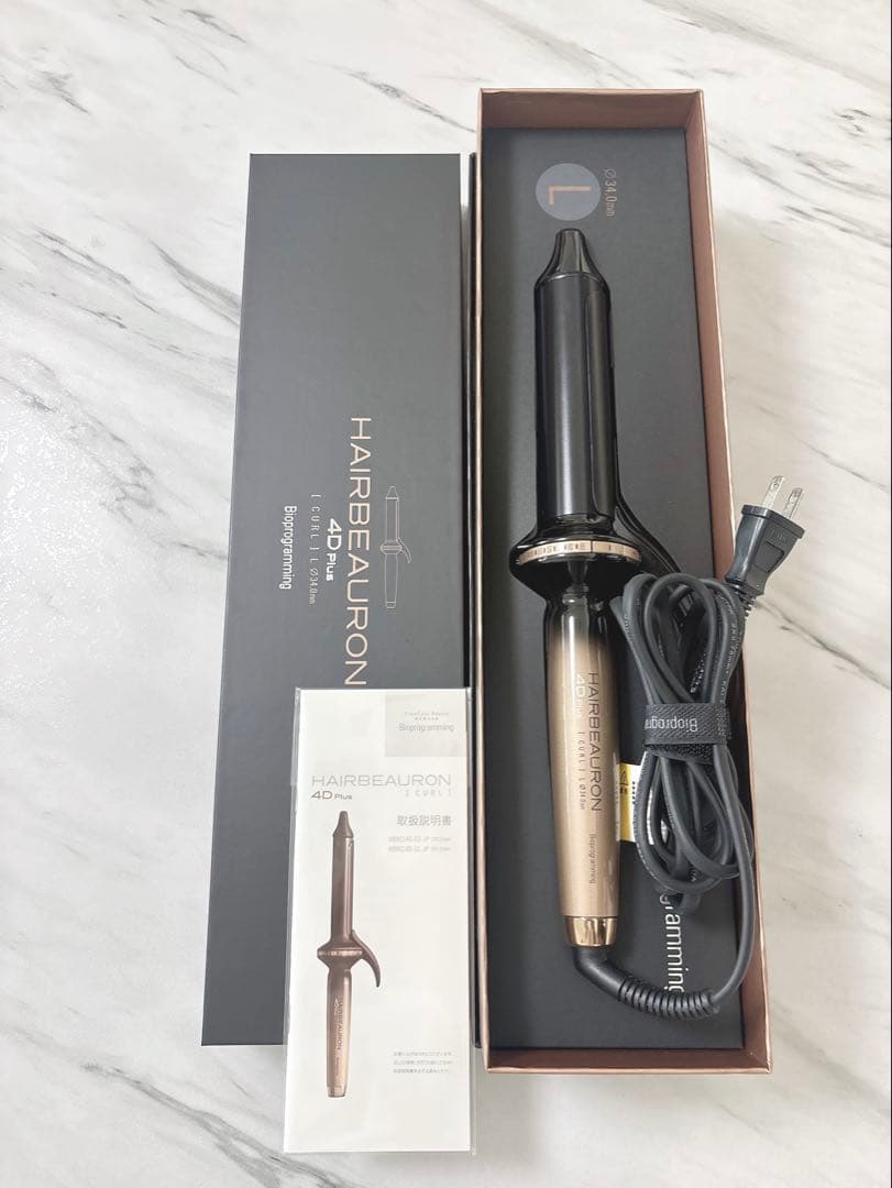 HAIRBEAURON 4D Plus♥ カールヘアアイロン 楽天市場】ヘアビューロン4D Plus [カール] S-26.5mm/L-34.0mm