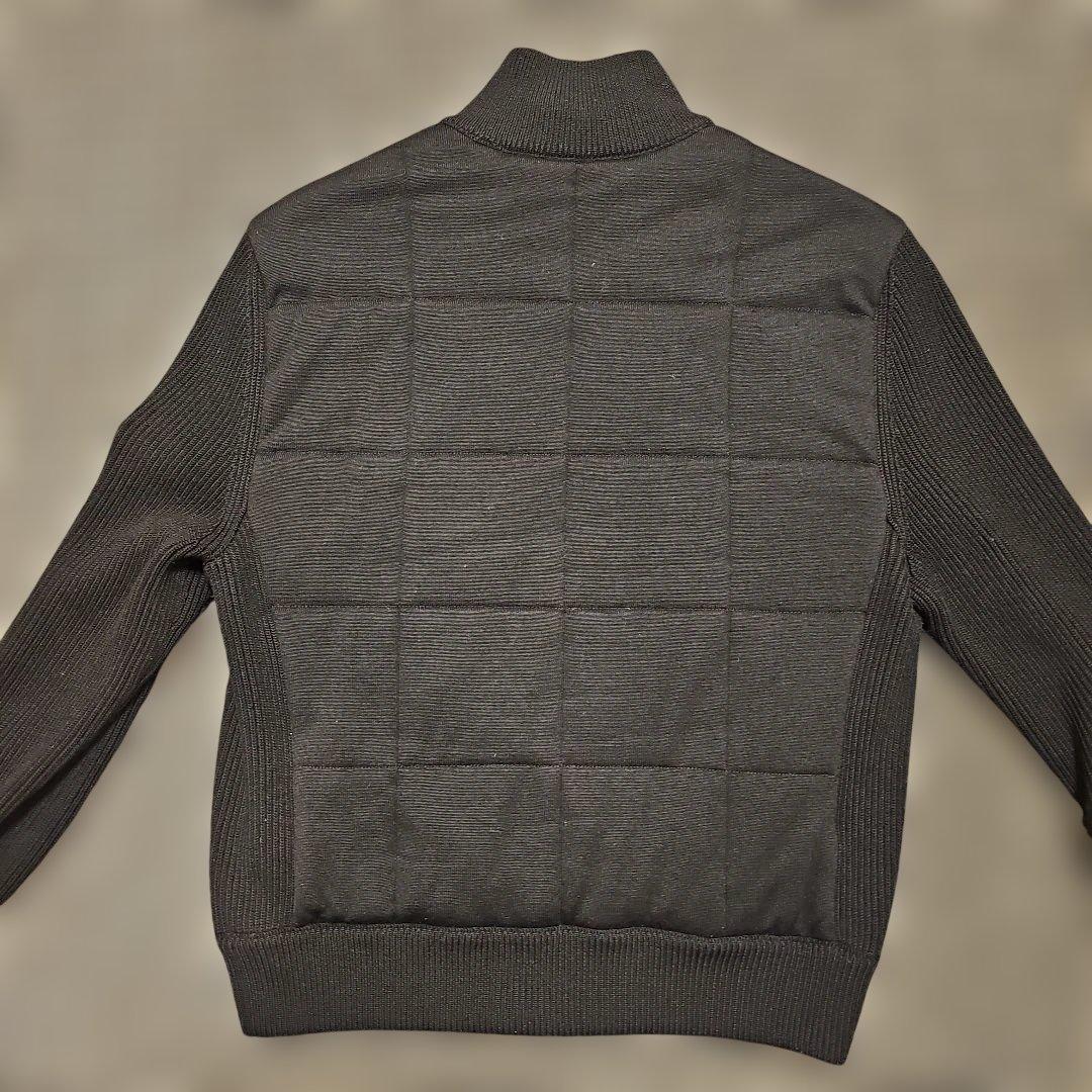 ルイヴィトン ブラックキルティングジップアップジャケット M - メルカリ
