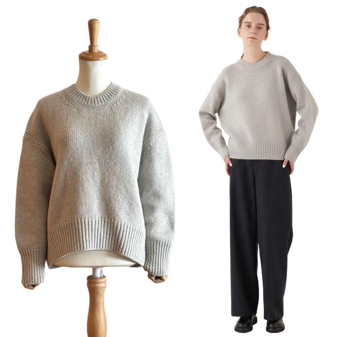 【GALERIE VIE】 ファインウール クルーネックプルオーバー GALERIE VIE（ギャルリー ヴィー）の「ファインウール クルーネック