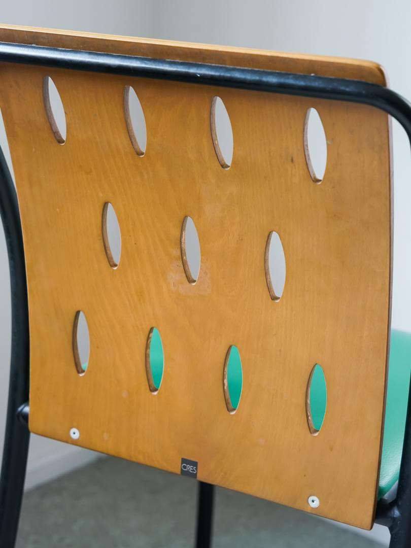 廃盤 \"CRES\" vintage チェア 2脚 レトロ ポストモダン