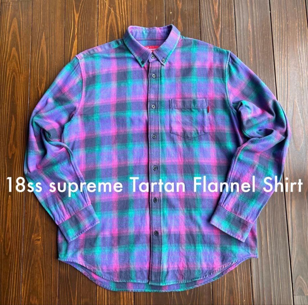 18ss supreme シュプリーム チェックシャツ ネルシャツ 長袖 - メルカリ