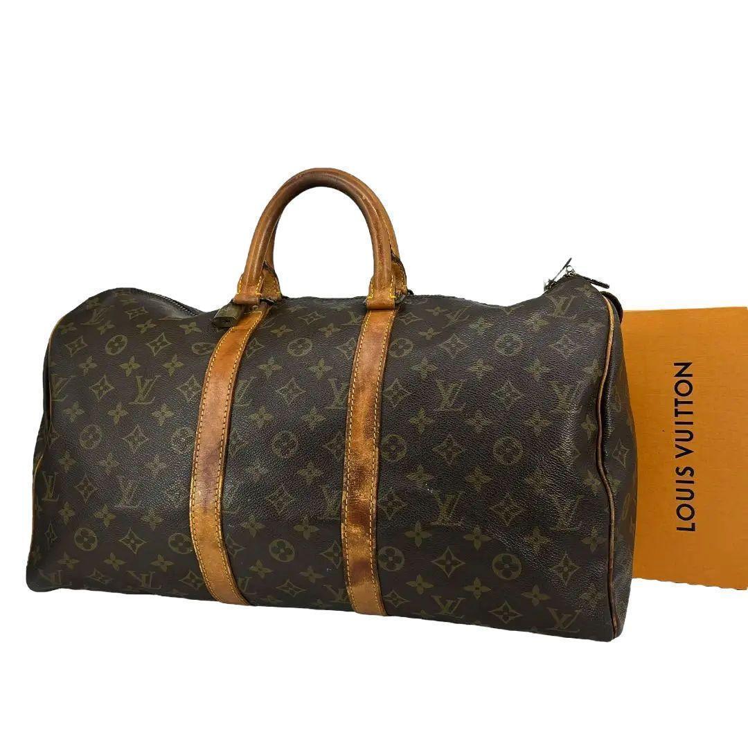 【正規品】キーポル45　ルイヴィトン　モノグラム　ボストンバッグ　旅行用バッグ 中古・古着通販】LOUIS VUITTON (ルイ ヴィトン) トラベルバッグ