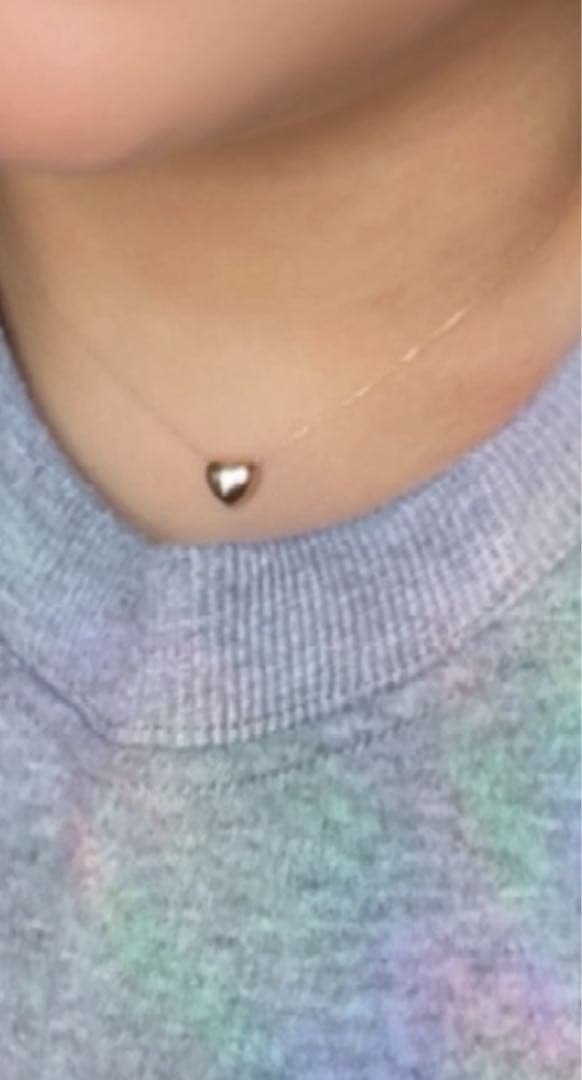 K18 ゴールド ハート型ネックレス 0.66g