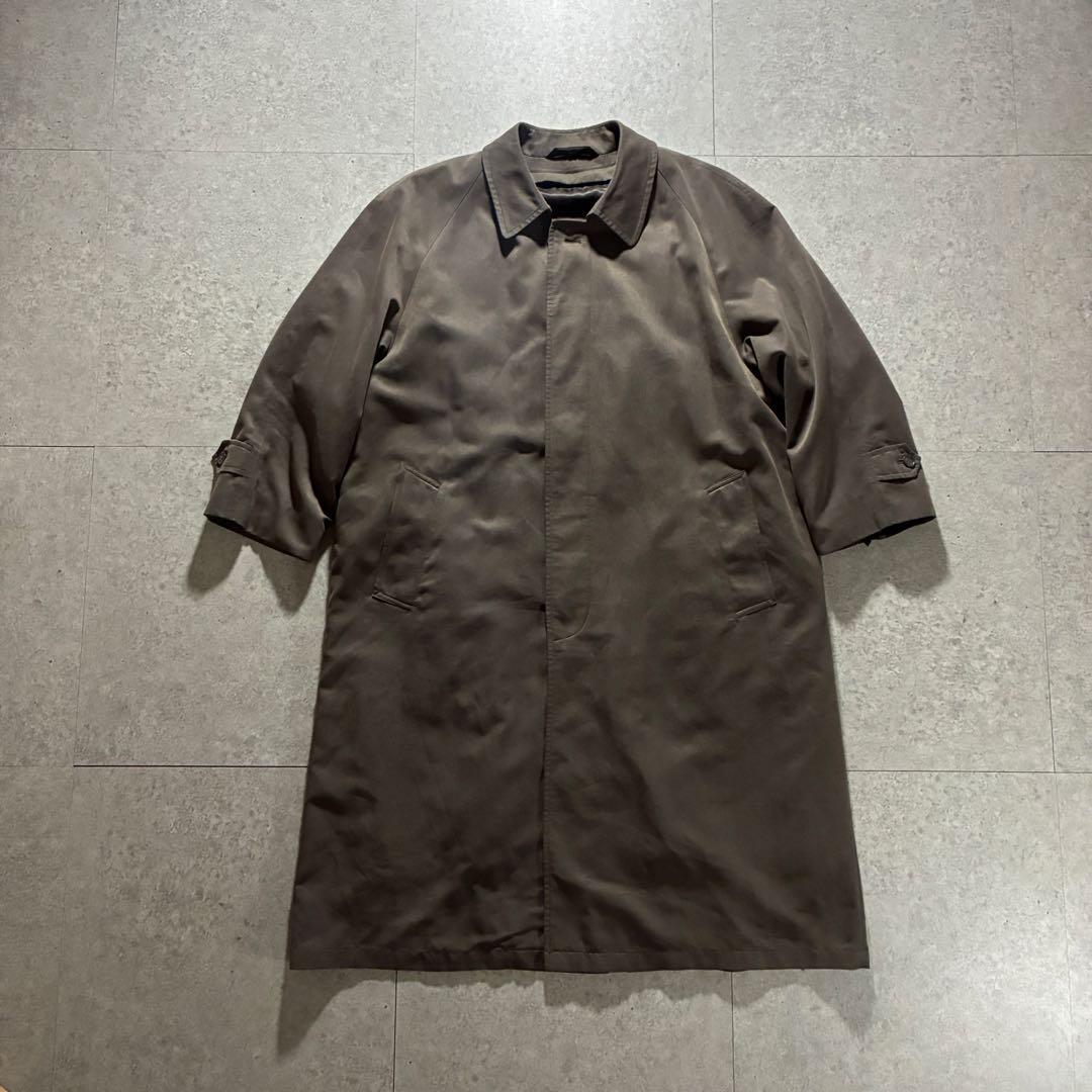 90s Christian Dior ステンカラーコートライナー付オリーブカーキ