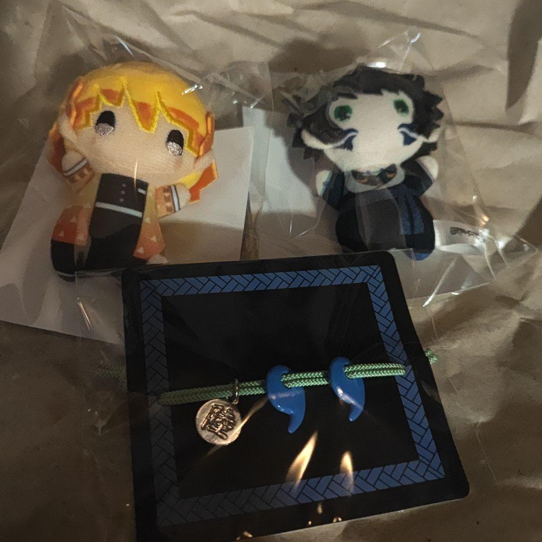 鬼滅の刃 獪岳 ゆらふわみにぬいぐるみ 勾玉ブレスレット 我妻善逸 鬼滅の刃 ゆらふわみにみにぬいぐるみ 我妻善逸 獪岳 勾玉ブレスレット