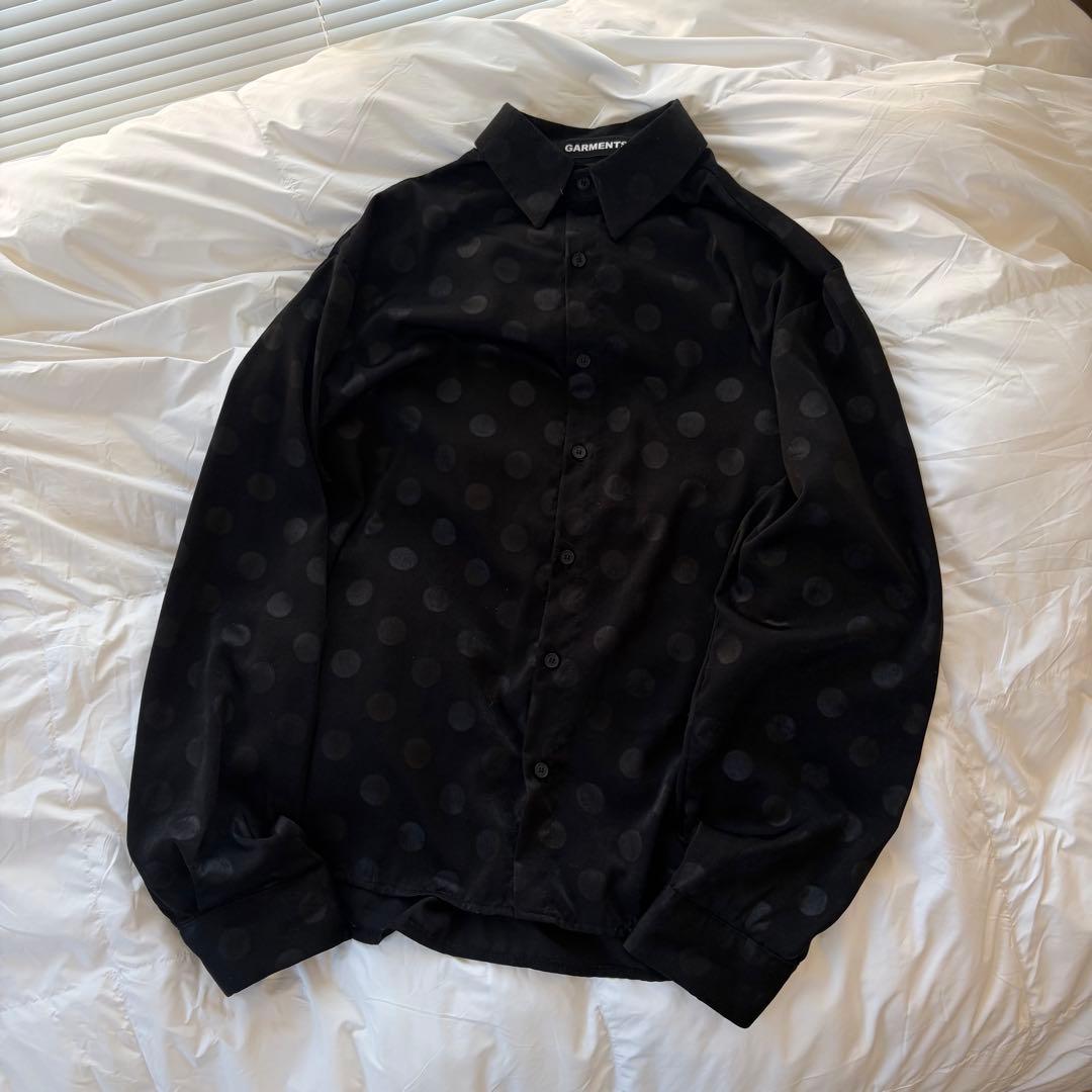 COMME des GARCONS風総柄ドットシャツ - メルカリ