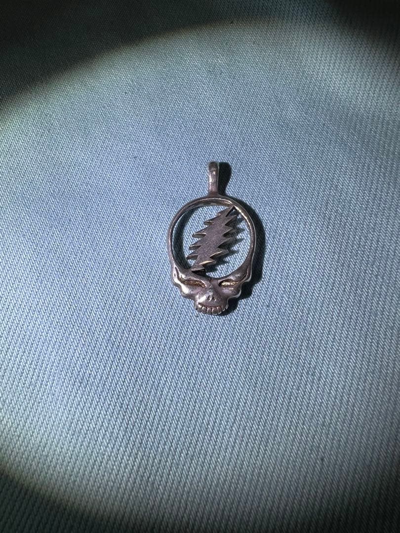 グレイトフル・デッド　ヴィンテージ　シルバー グレイトフルデッド バンド ロック ロゴ 稲妻 サンダー │ヴィテージ