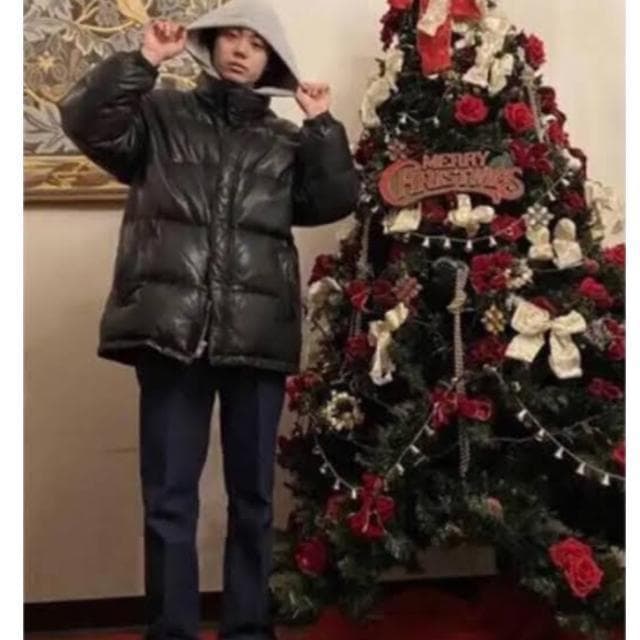 菅田将暉さん着用 90's OLD Stussy レザー ダウンジャケット L - メルカリ