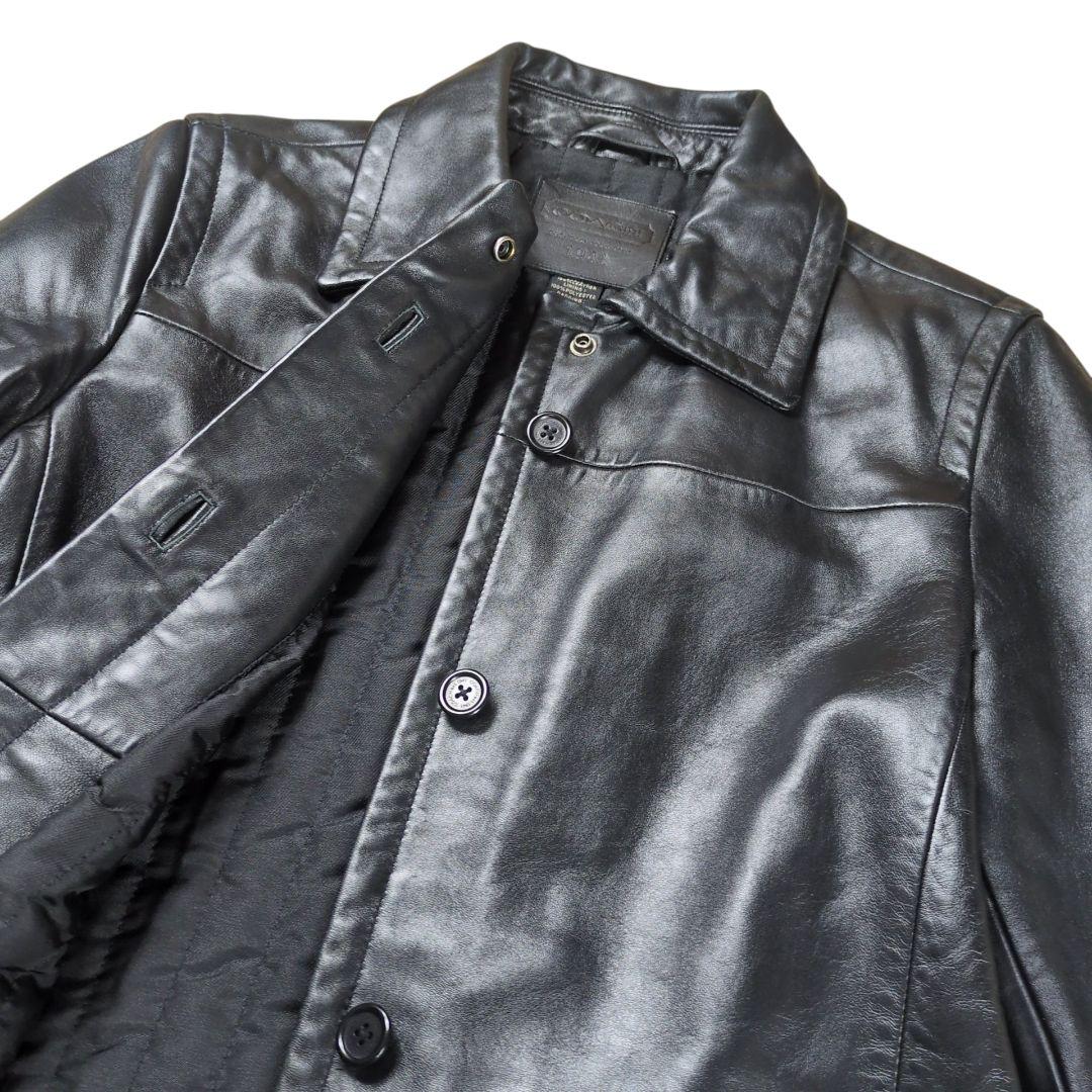 美品】COACH 90's オールレザー 中綿 カーコート - メルカリ
