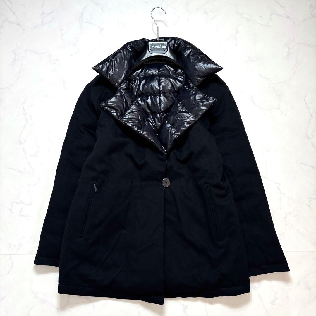 大きいサイズ✨MaxMara マリナリナルディ ダウンコート リバーシブル 黒