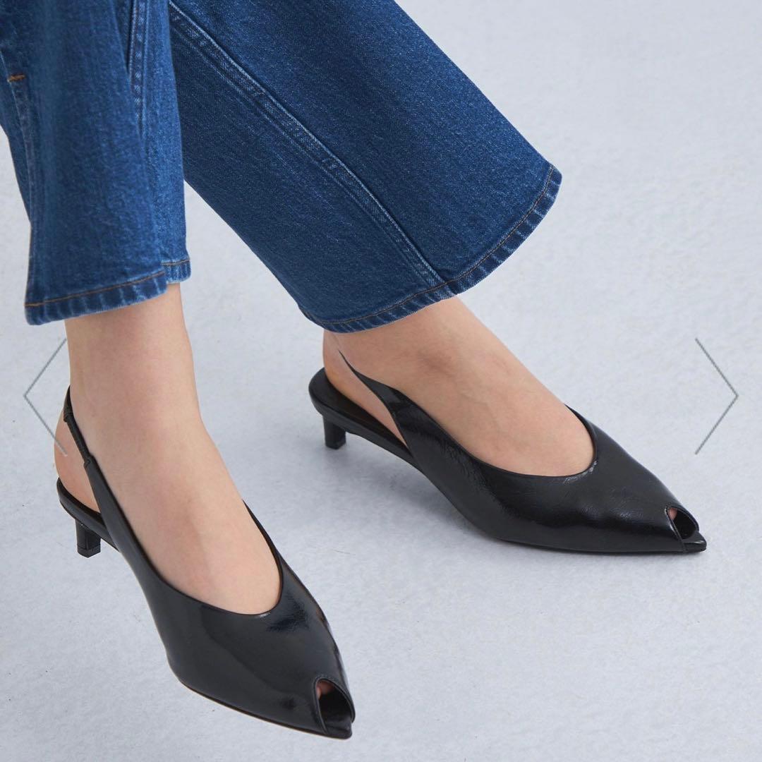 【まぁ様】ポインテッド オープントゥ(4cmヒール) ポインテッド オープントゥ（4cmヒール）