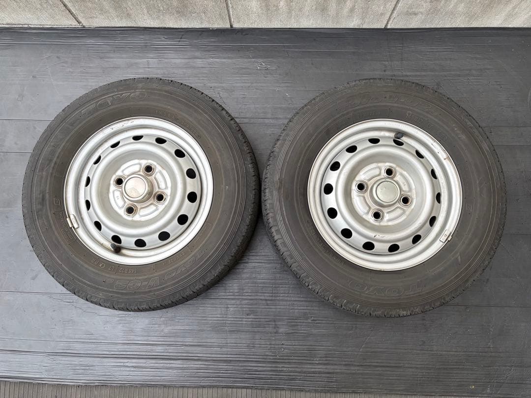 軽バン軽トラ ジャンク ミニキャブTOYO 145R12 6PR ２本送料込み⛰️ 楽天市場】軽トラ タイヤ 145r12（サマータイヤ・ホイールセット