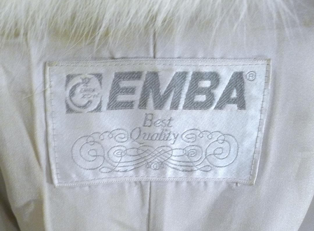 超お買い得【EMBA】超高級プラチナFOXfurロングコート(登録ナンバー付