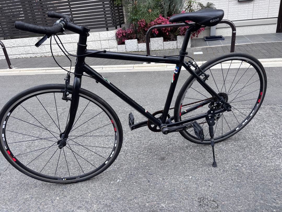GIOS MISTRAL クロスバイク ブラック アルミフレームブルホーン仕様 GIOS MISTRAL クロスバイク ブラック アルミフレームブルホーン仕様