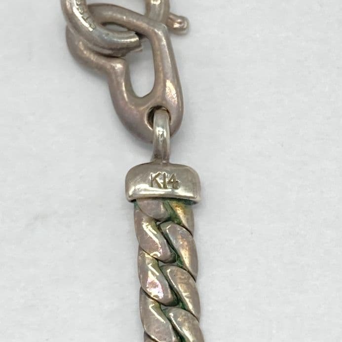 る*い様 スタージュエリー SV/K14 8.6g アクアマリン ネックレス