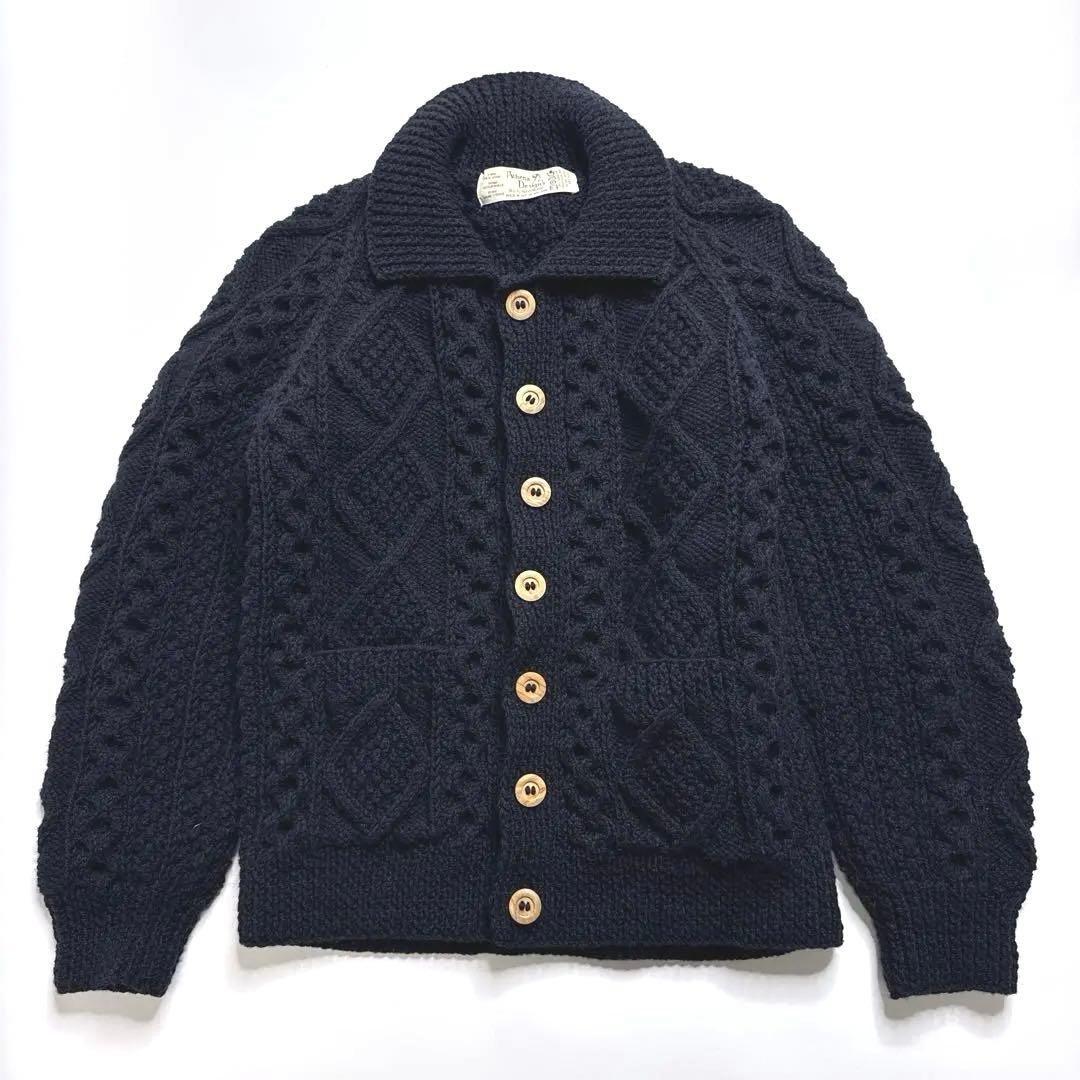 【極美品】アテナデザイン Athena Designs アランニットカーディガン ATHENA DESIGNS（アテナデザイン） アテナ デザイン アランニット