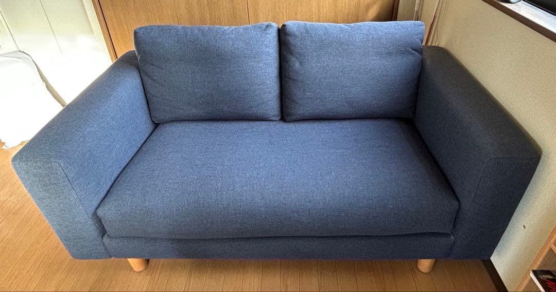 コアラマットレス　ソファ　ネイビー　2人掛け 寝具メーカーが追求した座り心地 コアラマットレス新商品「コアラ