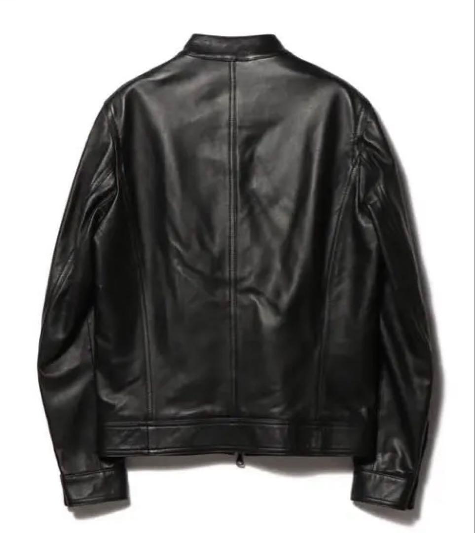 値下げEMMETI（エンメティ）のJURI（ユリ） EMMETI エンメティ JURI HOODIE ユリ フード付き レザージャケット 黒