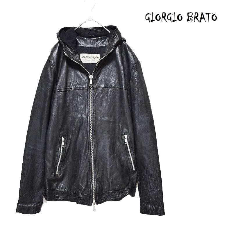 Giorgio Brato レザーパーカー