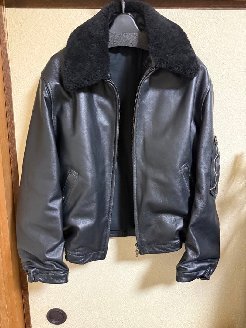 LIDNM French Pilot Leather Jacket Sサイズ