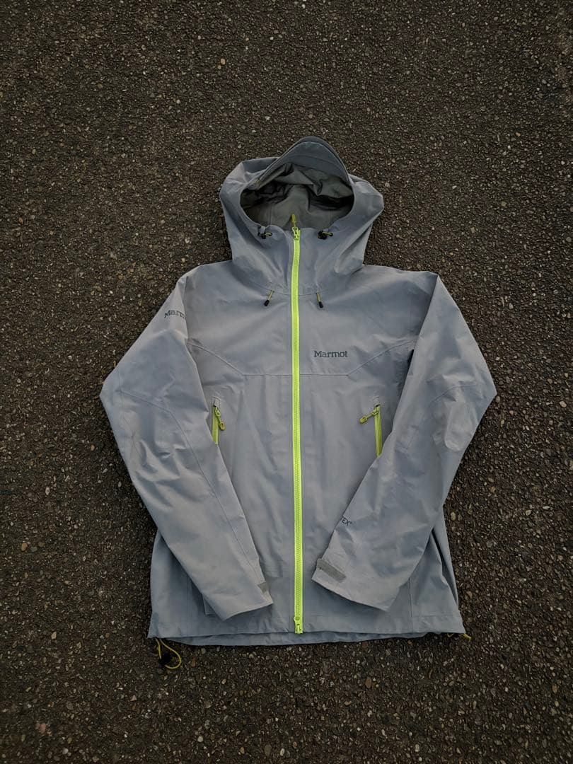 Marmot GORE-TEX マウンテンパーカー　グレー/グリーン　M 90s マーモット ゴアテックス マウンテンパーカー ブルー グリーン L