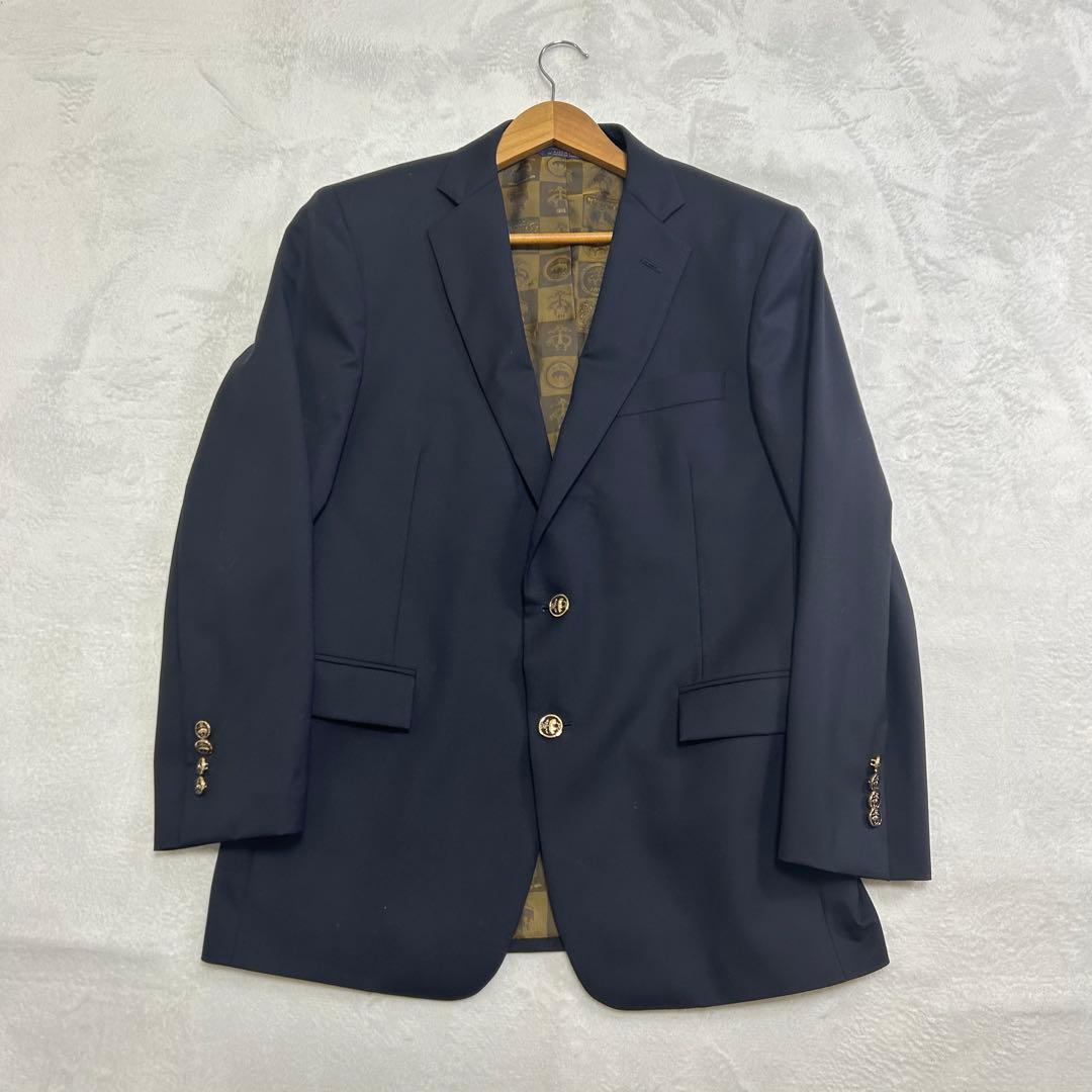 超希少✨美品✨ブルックスブラザーズ カノニコ社 金ボタン アメリカ製 総柄