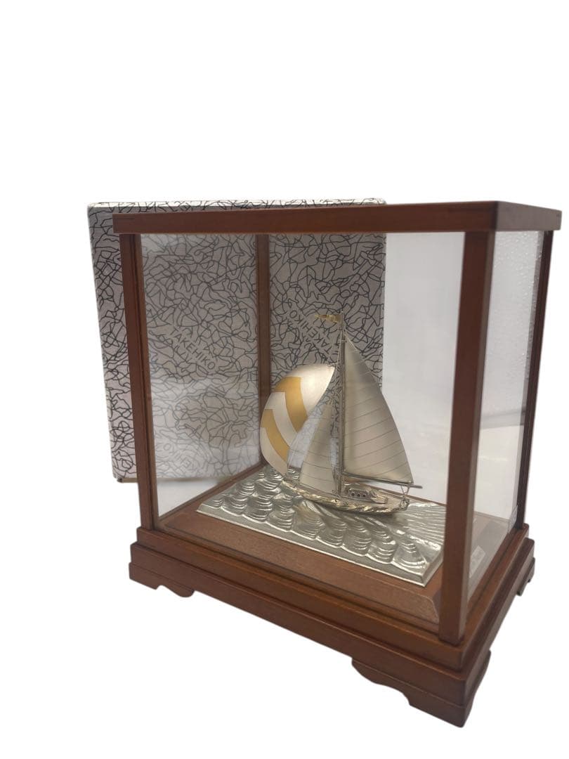銀製　TAKEHIKO ヨットno7フルセール　関武比古作 純銀 額 ヨット 6号 - TAKEHIKO - 武比古 - 日本の伝統工芸・関工芸