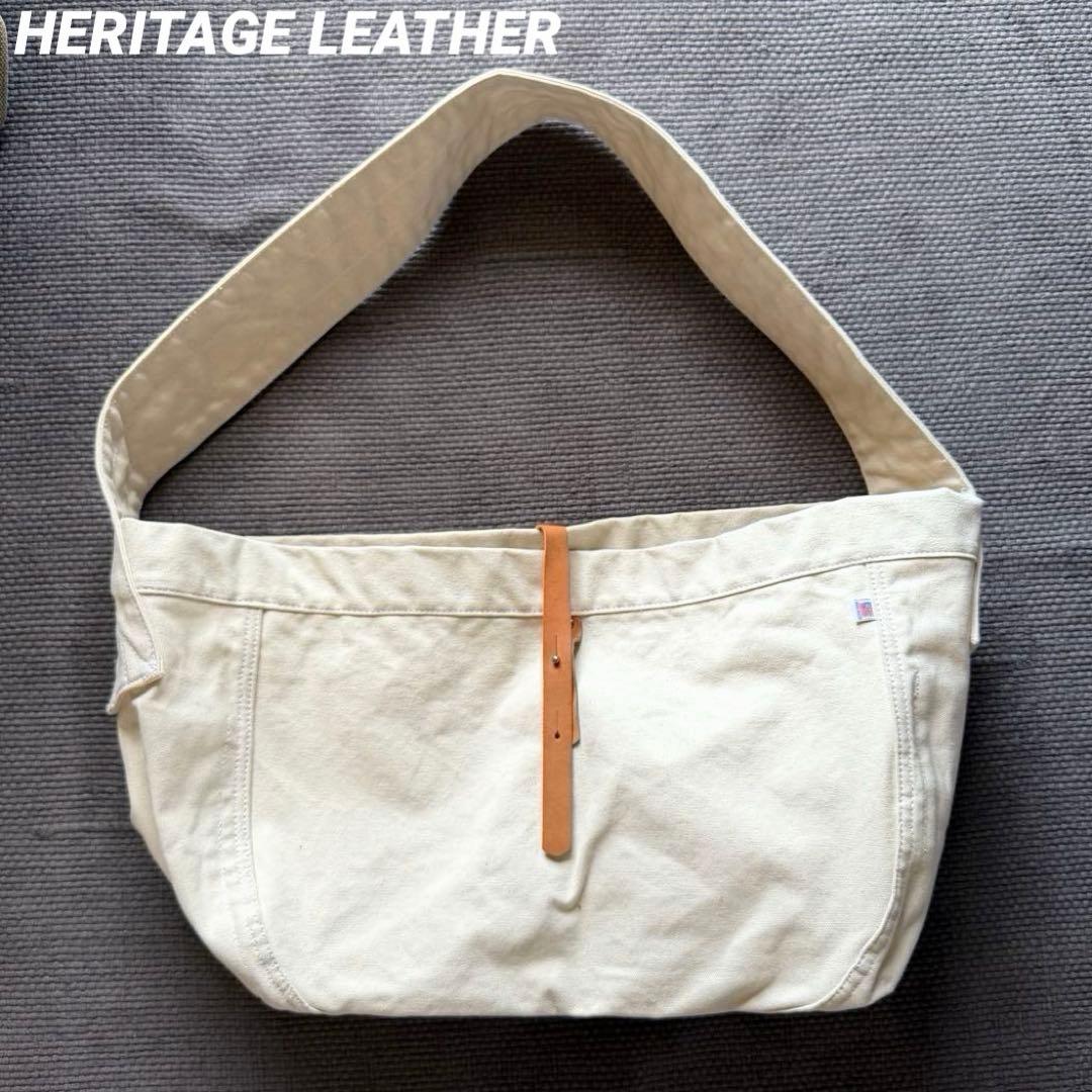 【完売品】ヘリテージレザー 別注 Newspaper Bag- 18oz 完売品】ヘリテージレザー 別注 Newspaper Bag- 18oz - メルカリ