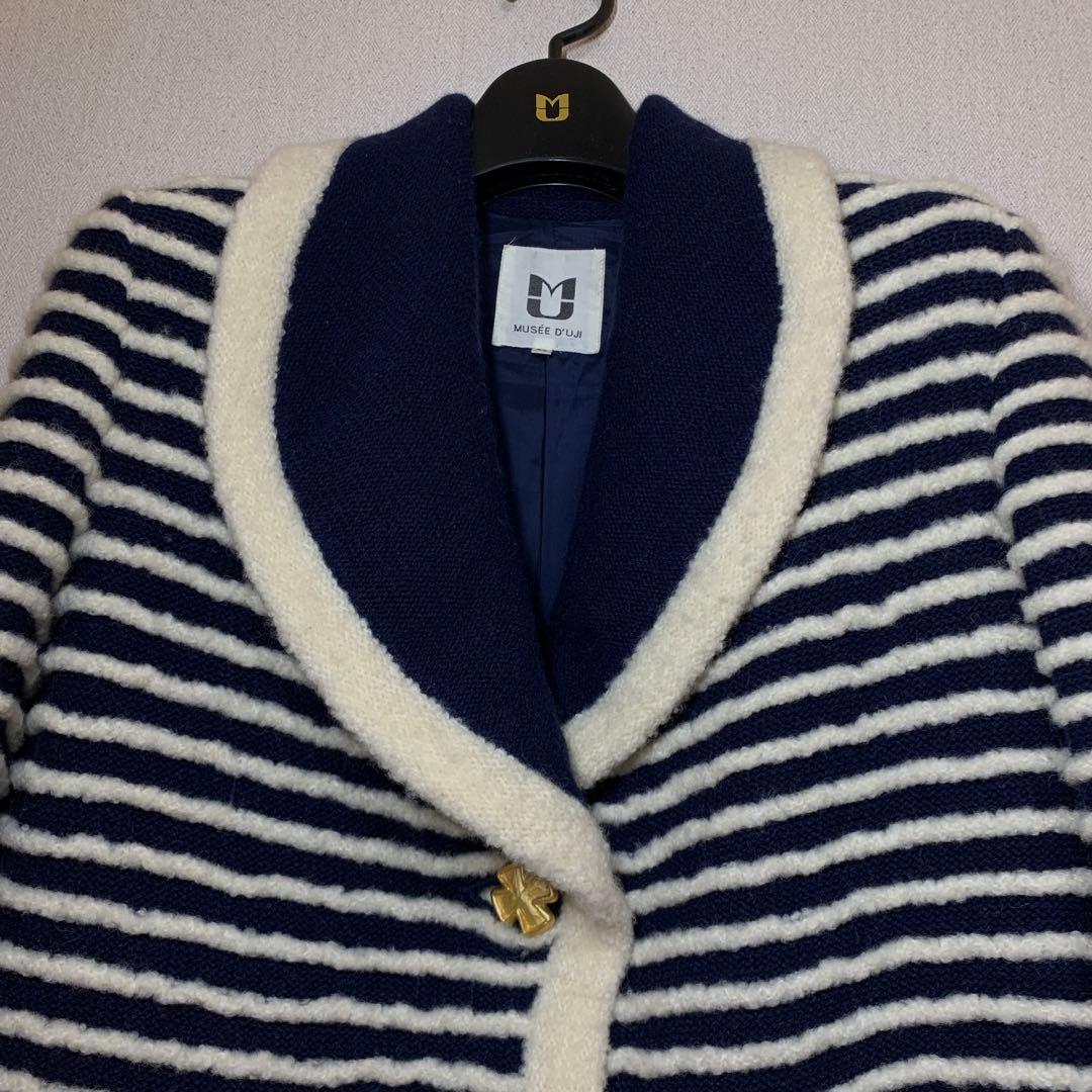 希少ミューゼドウジ マリン超ボーダーニット セットアップ モヘア混
