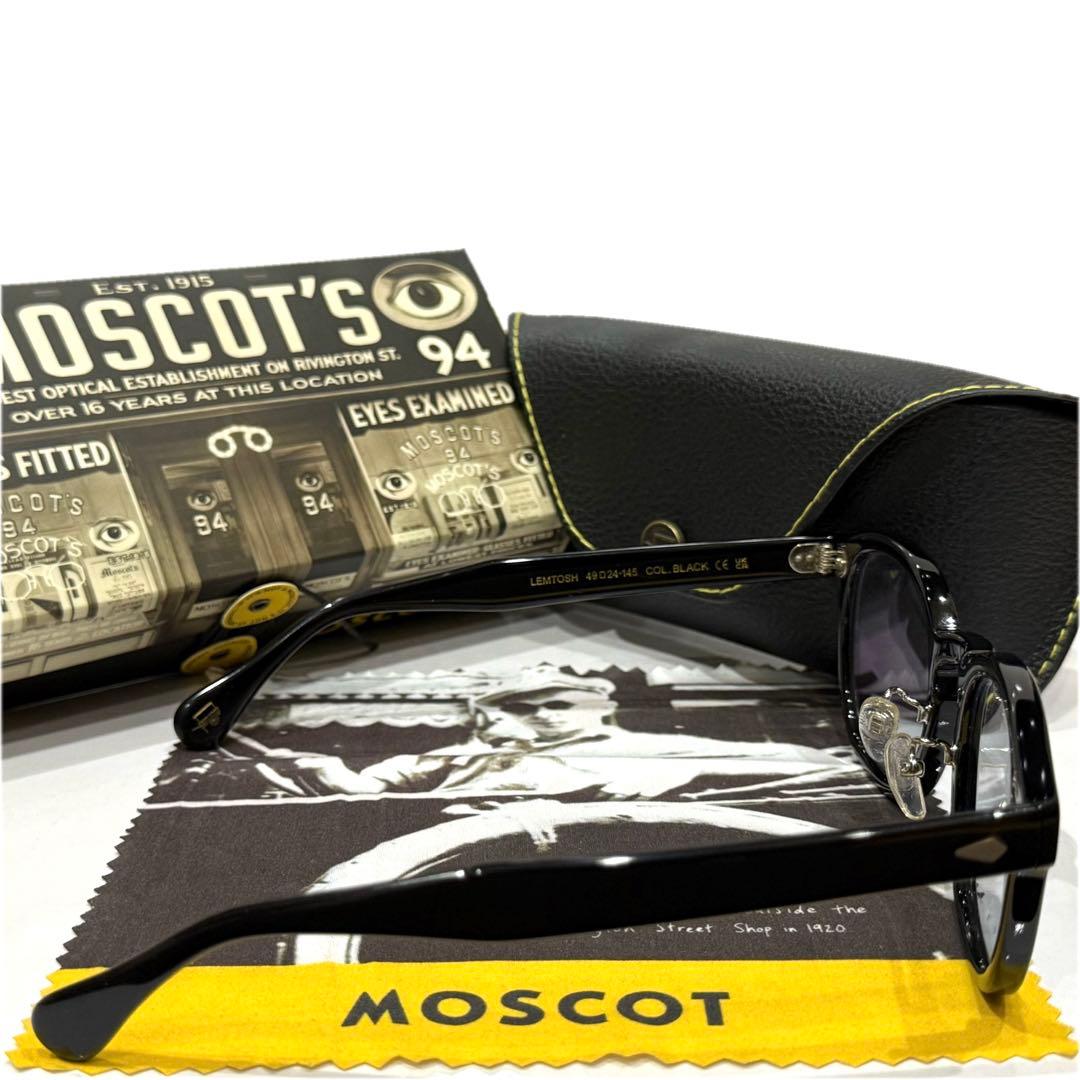 極美品】日本限定 モスコット レムトッシュ 49ブラック グレーネイビー