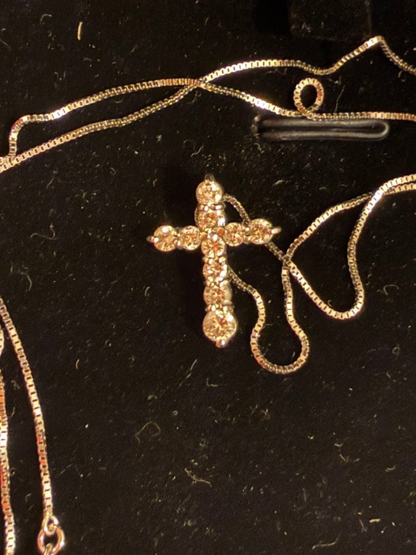 プラチナ900 0.5ct クロス ダイヤモンド