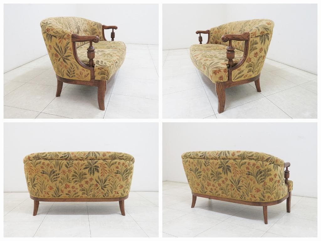 ☆美品☆□三越家具 ブルージュ□2人掛けソファ□オーク□日本製