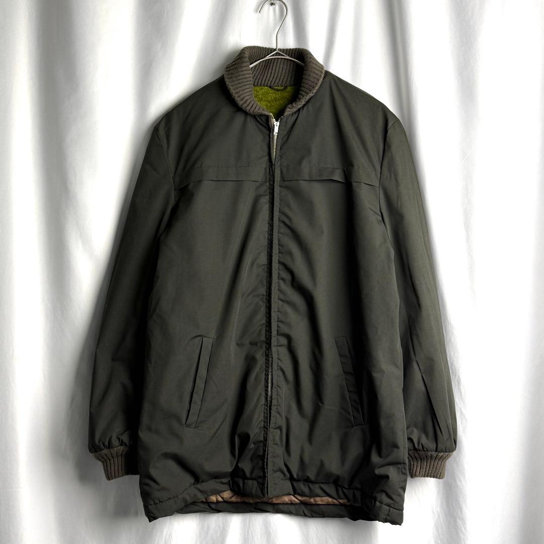 60s ビンテージ ファラオ ジャケット S-M チャコール×グリーン×ブルー