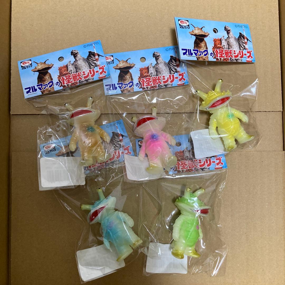 ブルマァク　ちびカネゴン　蓄光5色セット　ソフビ　ウルトラQ 3月15日(土)より販売開始】【ブルマァク】ちびカネゴン(蓄光イエロー