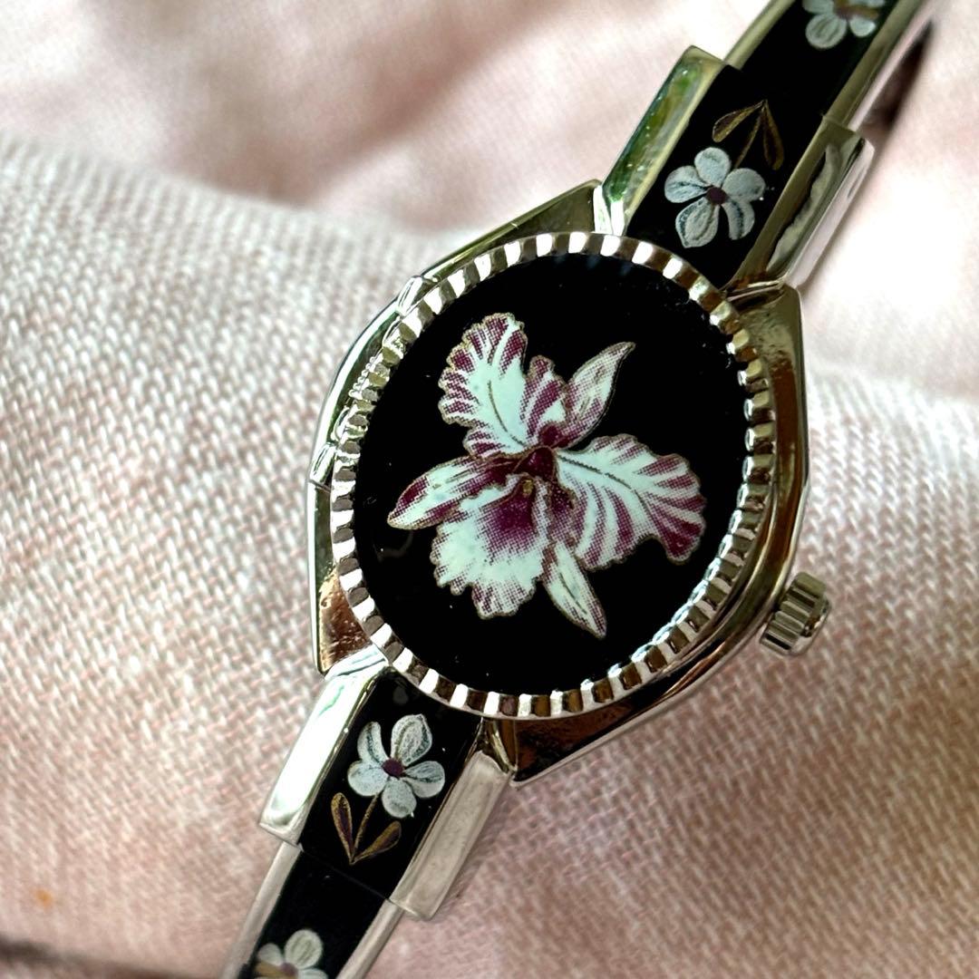 【美品】ANDRE MOUCHE アンドレムッシュ 腕時計 バングル アンドレムッシュ クォーツ腕時計 バングル スイス製 ヴィンテージ