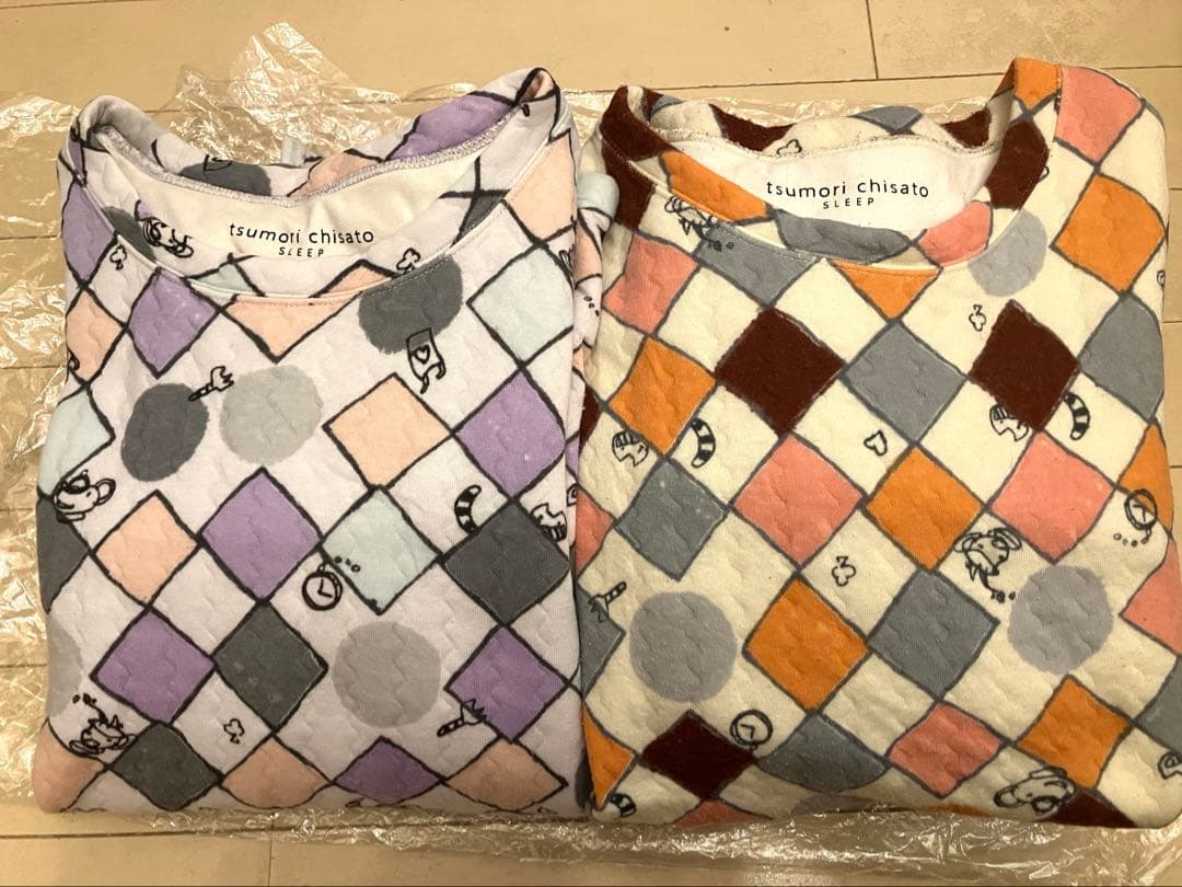 ツモリチサトスリープ　冬パジャマセット　コットンキルト　厚手　長袖 tsumori chisato SLEEP｜ツモリチサト スリープ パジャマ キルトニット