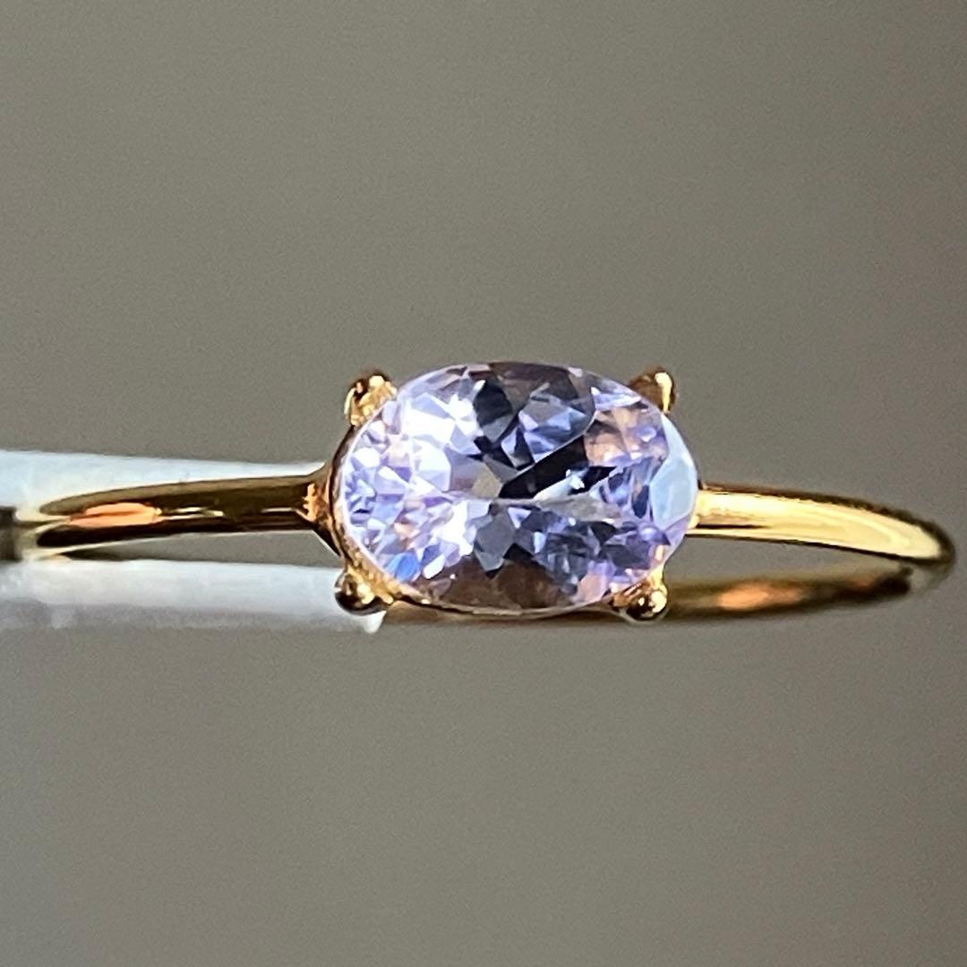 【つばささまご確認用】タンザナイトのオーバルファセットリング260101 K18/Pt「タンザナイト スフレバース」リング｜【オレフィーチェ】Orefice