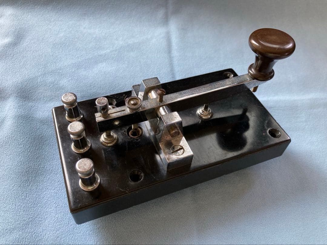 激レア 骨董品】手動電鍵ニ型 モールス信号器（旧陸海空共通仕様