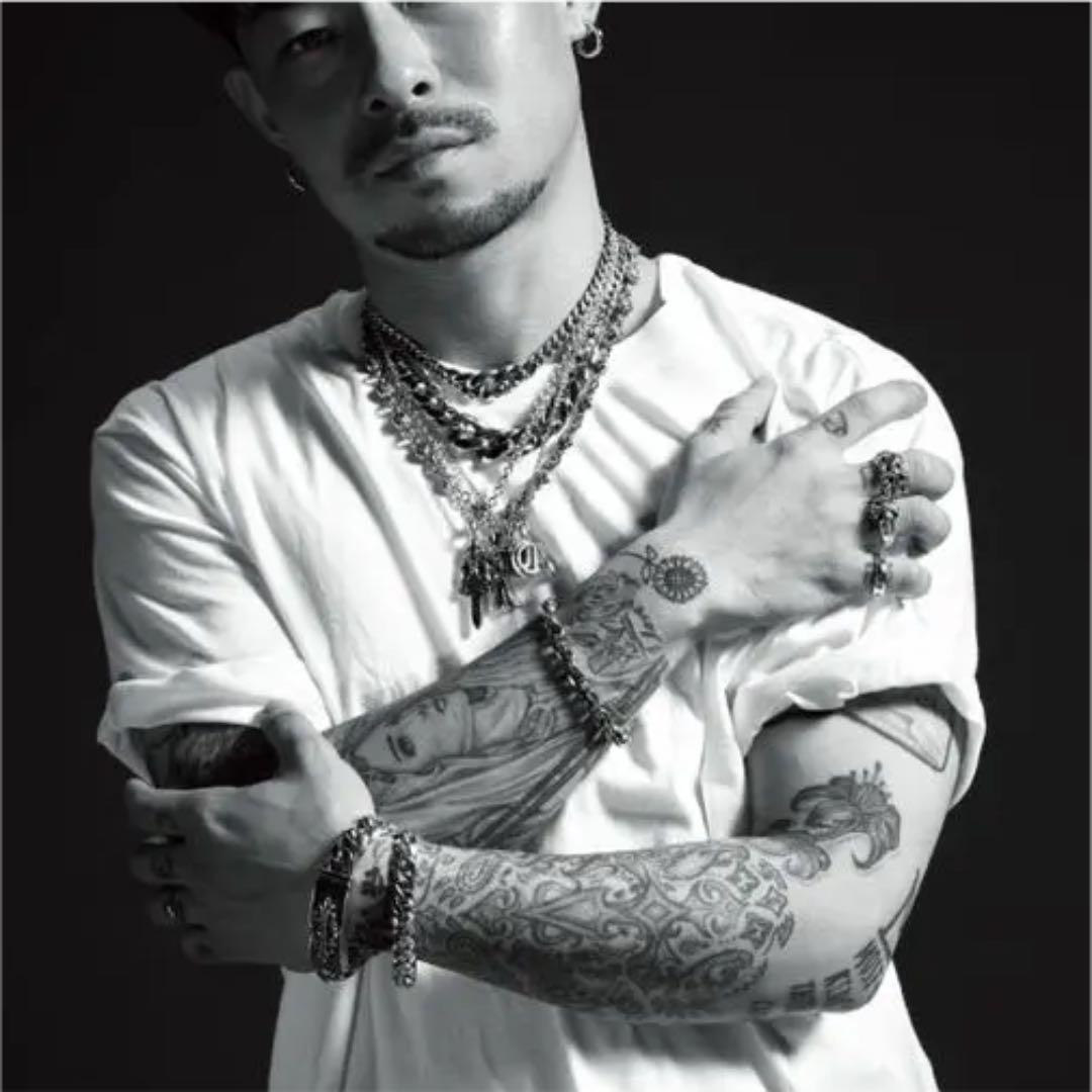 クロムハーツ フローラルクロス IDブレスレット ファンシーチェーン