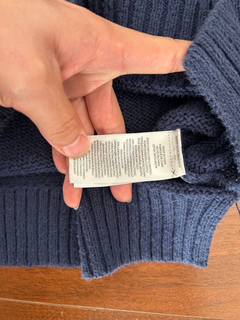 Polo Ralph Lauren ネイビー クマ刺繍 セーター TL - メルカリ